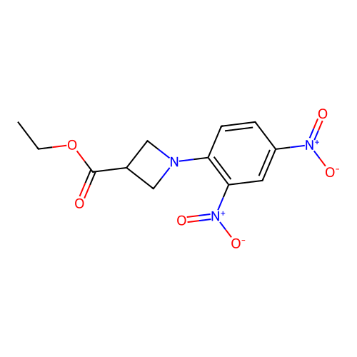 Ethyl 1-(2,4-dinitrophenyl)azetidine-3-carboxylate structure