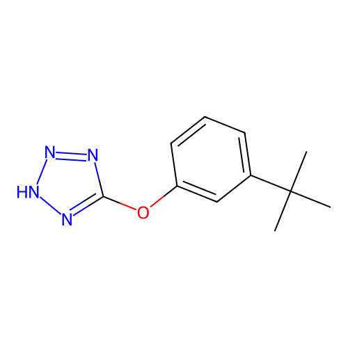 3-(tert-butyl)phenyl 1H-1,2,3,4-tetraazol-5-yl ether structure