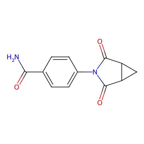 4-(2,4-Dioxo-3-azabicyclo[3.1.0]hex-3-yl)benzenecarboxamide structure