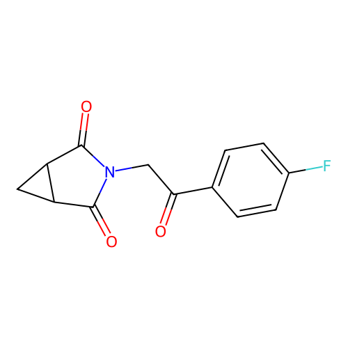 3-[2-(4-Fluorophenyl)-2-oxoethyl]-3-azabicyclo[3.1.0]hexane-2,4-dione structure