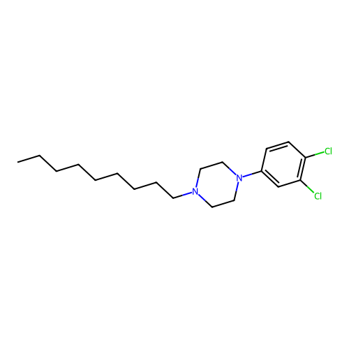 1-(3,4-Dichlorophenyl)-4-nonylpiperazine structure