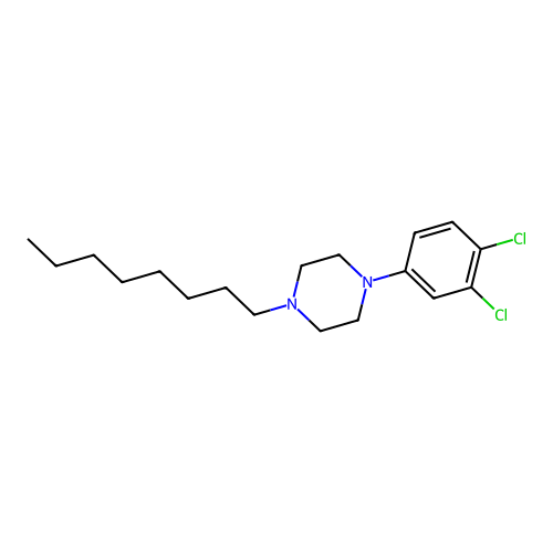 1-(3,4-Dichlorophenyl)-4-octylpiperazine structure
