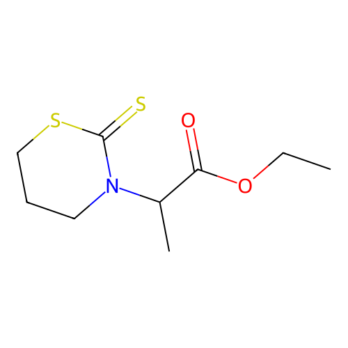 Ethyl 2-(2-thioxo-1,3-thiazinan-3-yl)propanoate structure