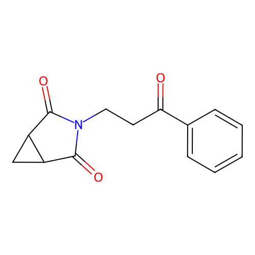 3-(3-Oxo-3-phenylpropyl)-3-azabicyclo[3.1.0]hexane-2,4-dione structure