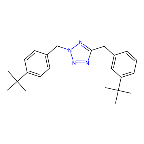 5-[3-(tert-butyl)benzyl]-2-[4-(tert-butyl)benzyl]-2H-1,2,3,4-tetraazole structure