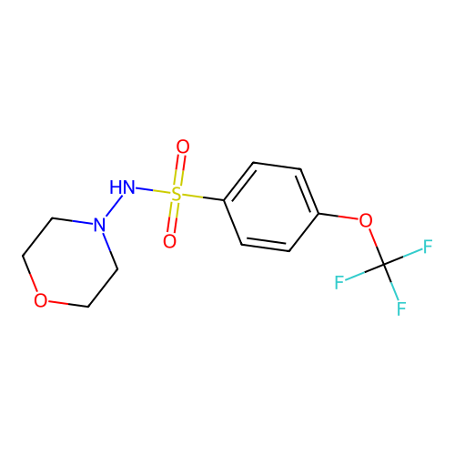 N-morpholino-4-(trifluoromethoxy)benzenesulfonamide structure