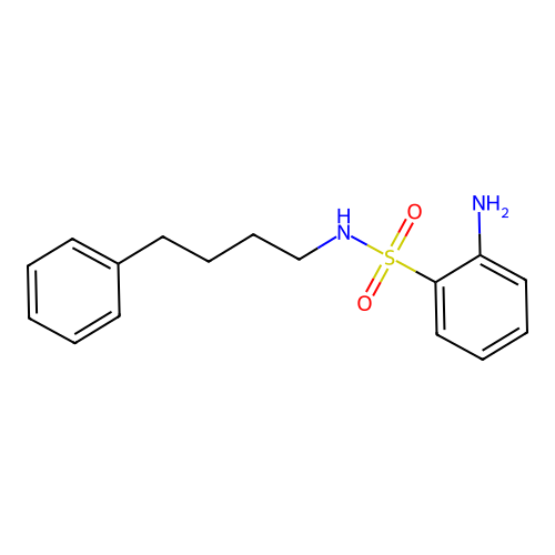 2-amino-N-(4-phenylbutyl)benzenesulfonamide structure
