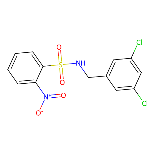 N-(3,5-dichlorobenzyl)-2-nitrobenzenesulfonamide structure