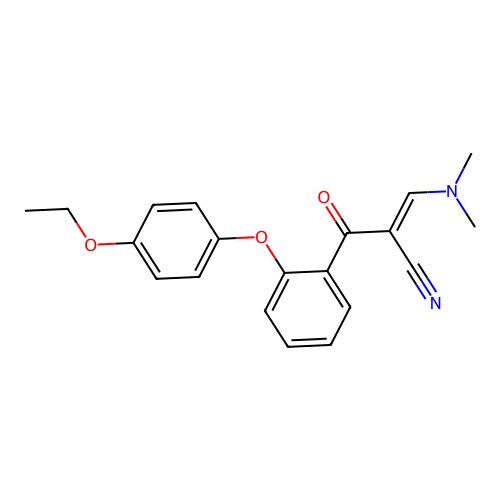 3-(Dimethylamino)-2-[2-(4-ethoxyphenoxy)benzoyl]prop-2-enenitrile structure