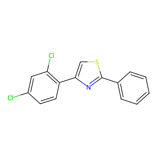 4-(2,4-Dichlorophenyl)-2-phenyl-1,3-thiazole structure