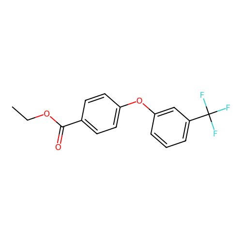 Ethyl 4-[3-(trifluoromethyl)phenoxy]benzoate structure