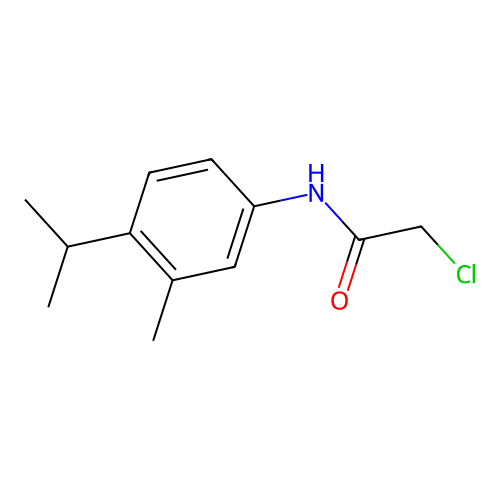2-chloro-N-(4-isopropyl-3-methylphenyl)acetamide structure