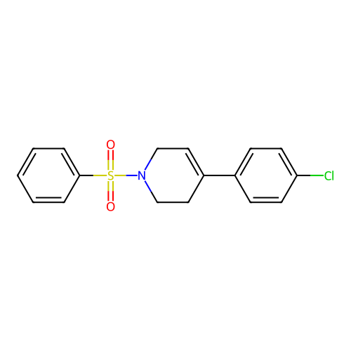 4-(4-Chlorophenyl)-1-(phenylsulfonyl)-1,2,3,6-tetrahydropyridine structure