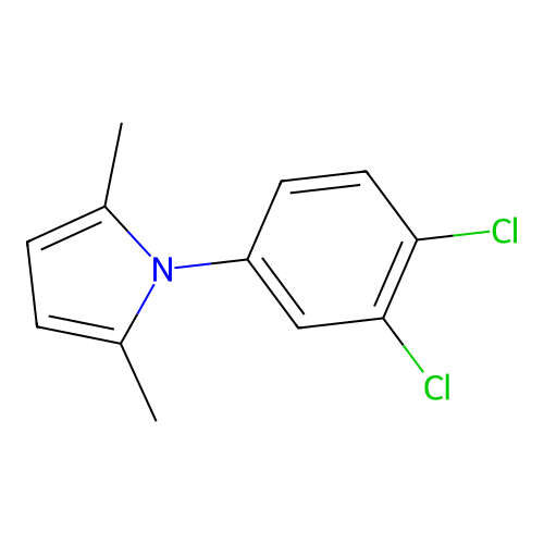1-(3,4-dichlorophenyl)-2,5-dimethyl-1H-pyrrole structure