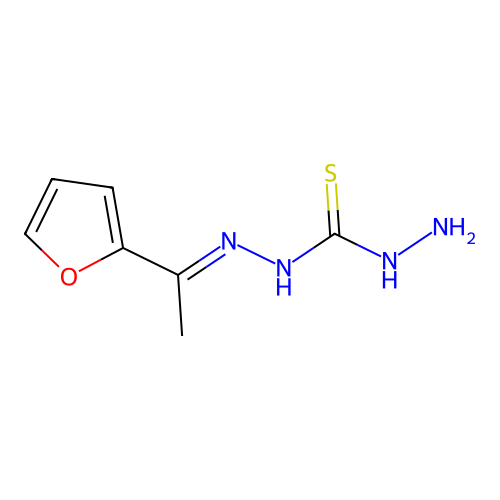 1-Amino-3-[1-(furan-2-yl)ethylideneamino]thiourea structure