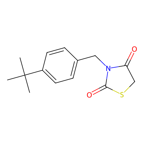 3-[(4-Tert-butylphenyl)methyl]-1,3-thiazolidine-2,4-dione structure