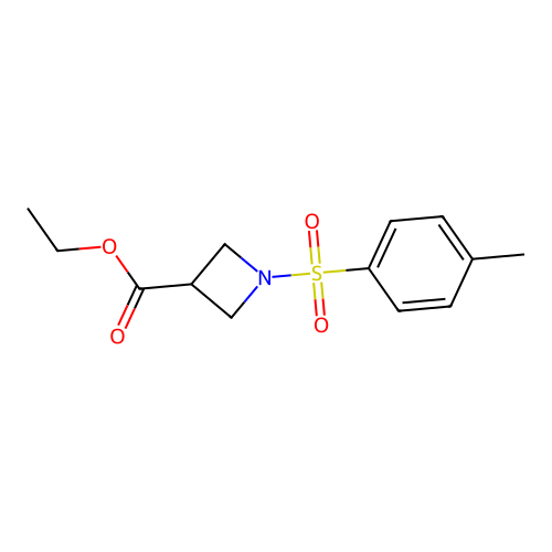 Ethyl 1-[(4-methylphenyl)sulfonyl]-3-azetanecarboxylate structure