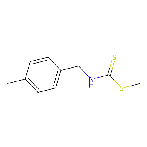 methyl N-(4-methylbenzyl)carbamodithioate structure