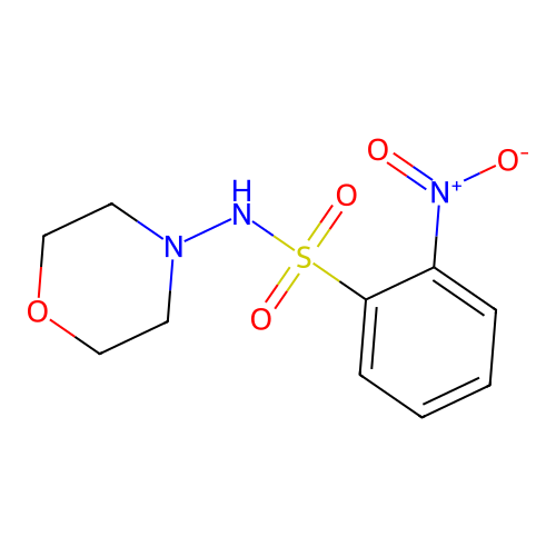 N-morpholino-2-nitrobenzenesulfonamide structure