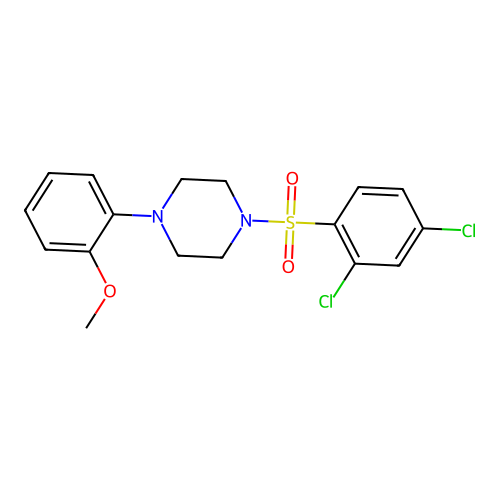 1-(2,4-Dichlorobenzenesulfonyl)-4-(2-methoxyphenyl)piperazine structure