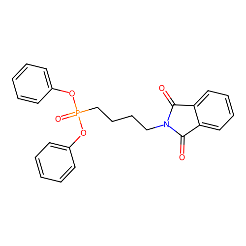 2-(4-Diphenoxyphosphorylbutyl)isoindole-1,3-dione structure