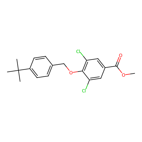 Methyl 4-[(4-tert-butylphenyl)methoxy]-3,5-dichlorobenzoate structure