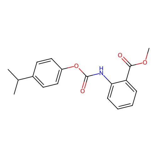 Methyl 2-{[(4-isopropylphenoxy)carbonyl]amino}benzenecarboxylate structure