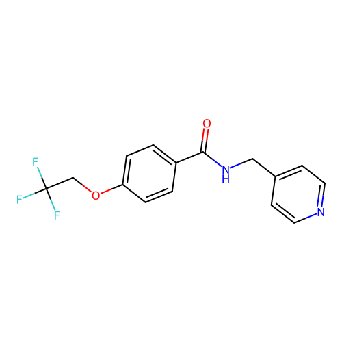 N-(pyridin-4-ylmethyl)-4-(2,2,2-trifluoroethoxy)benzamide structure