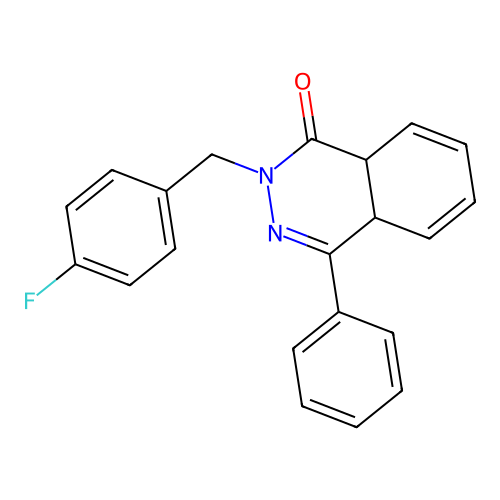 2-[(4-Fluorophenyl)methyl]-4-phenyl-4a,8a-dihydrophthalazin-1-one structure
