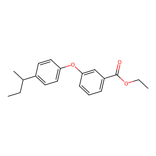 Ethyl 3-[4-(sec-butyl)phenoxy]benzenecarboxylate structure