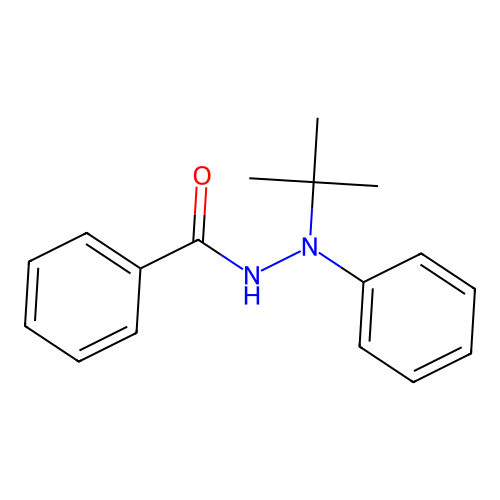 N'-tert-butyl-N'-phenylbenzohydrazide structure