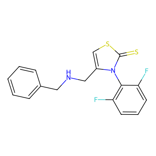 4-[(Benzylamino)methyl]-3-(2,6-difluorophenyl)-1,3-thiazole-2-thione structure