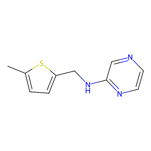 N-[(5-methylthiophen-2-yl)methyl]pyrazin-2-amine structure