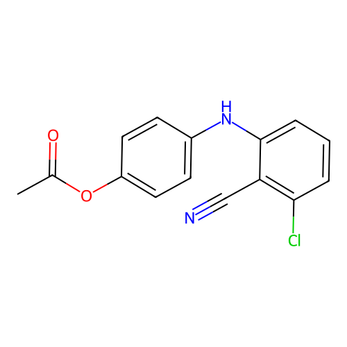 4-(3-Chloro-2-cyanoanilino)phenyl acetate structure