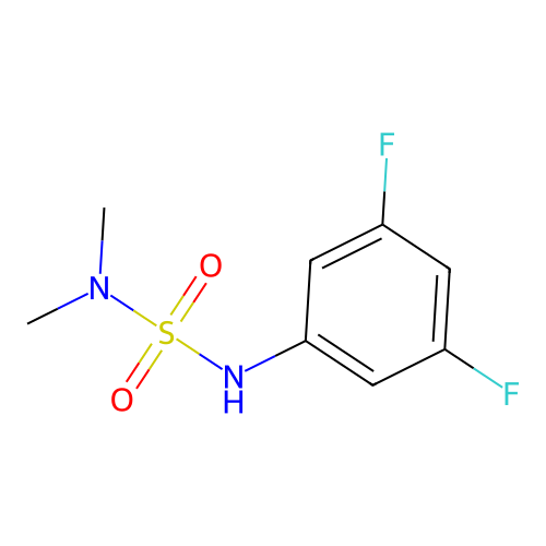 N'-(3,5-difluorophenyl)-N,N-dimethylsulfamide structure