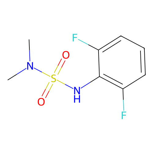 N'-(2,6-difluorophenyl)-N,N-dimethylsulfamide structure