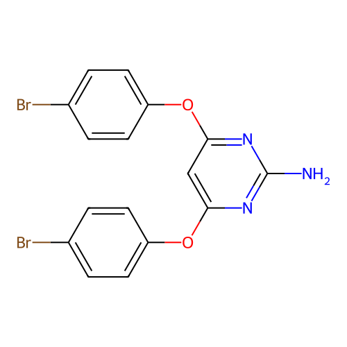 4,6-Bis(4-bromophenoxy)pyrimidin-2-amine structure