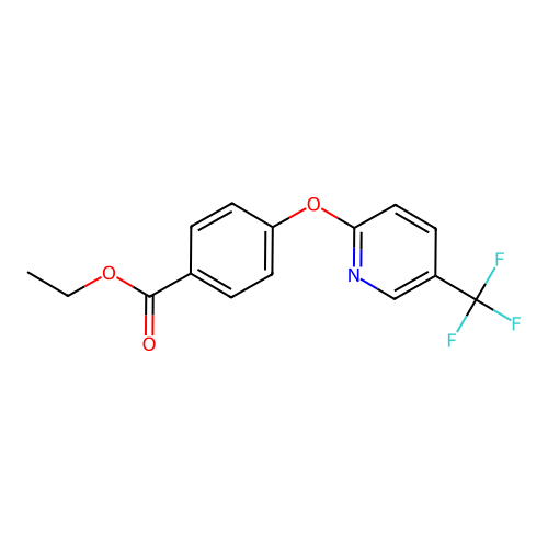 Ethyl 4-{[5-(trifluoromethyl)pyridin-2-yl]oxy}benzoate structure