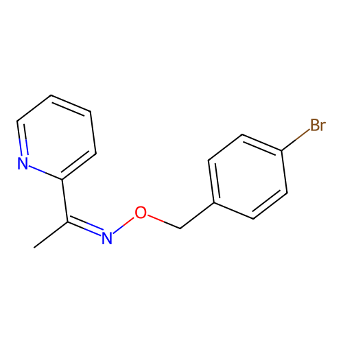 N-[(4-bromophenyl)methoxy]-1-pyridin-2-ylethanimine structure