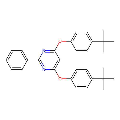 4,6-Bis(4-tert-butylphenoxy)-2-phenylpyrimidine structure