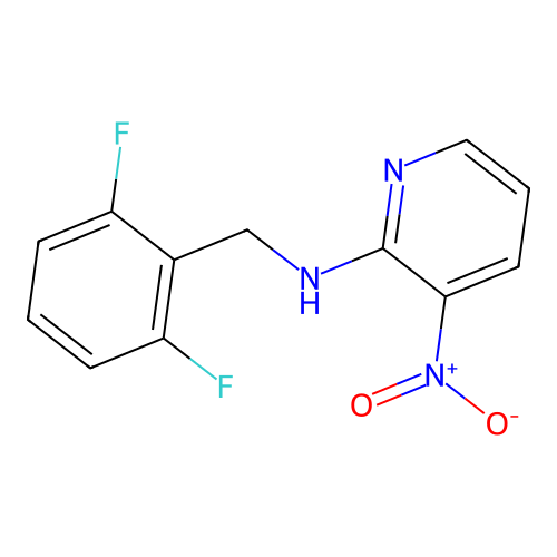 N-(2,6-difluorobenzyl)-3-nitro-2-pyridinamine structure