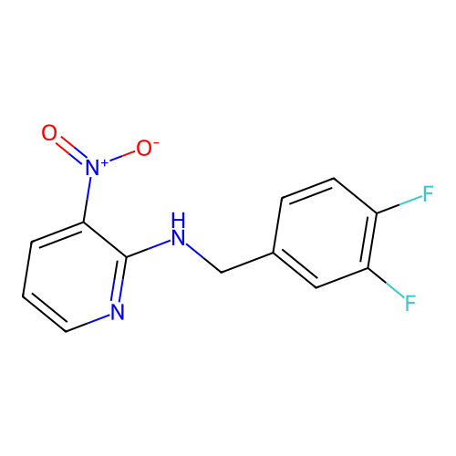 N-(3,4-difluorobenzyl)-3-nitro-2-pyridinamine structure