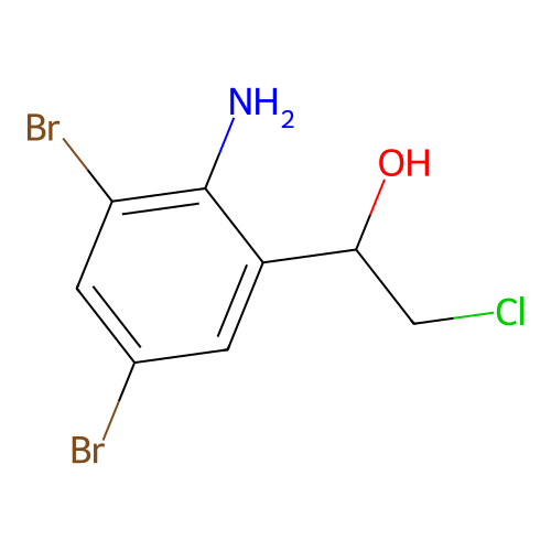1-(2-Amino-3,5-dibromophenyl)-2-chloro-1-ethanol structure