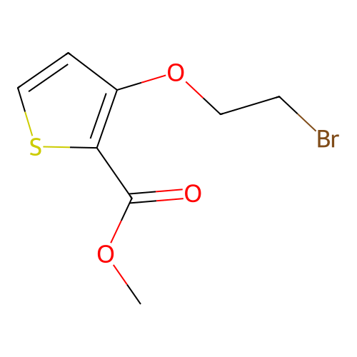 Methyl 3-(2-bromoethoxy)thiophene-2-carboxylate structure