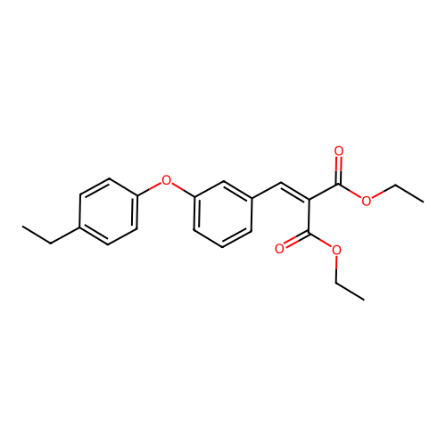 Diethyl 2-{[3-(4-ethylphenoxy)phenyl]methylene}malonate structure