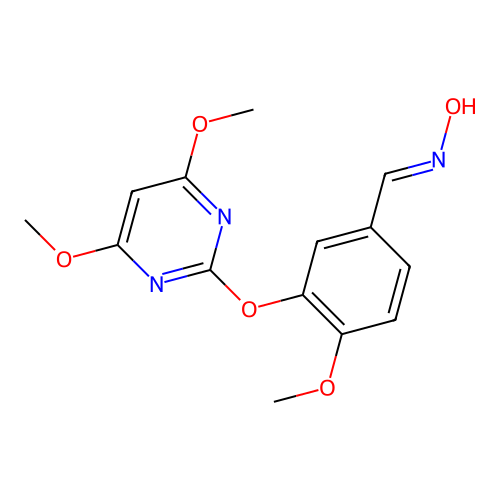 N-[[3-(4,6-dimethoxypyrimidin-2-yl)oxy-4-methoxyphenyl]methylidene]hydroxylamine structure