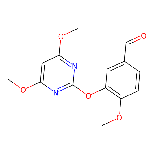 3-[(4,6-Dimethoxy-2-pyrimidinyl)oxy]-4-methoxybenzenecarbaldehyde structure