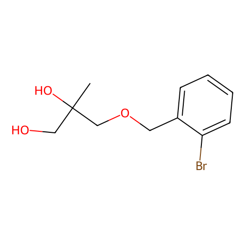 3-[(2-Bromophenyl)methoxy]-2-methylpropane-1,2-diol structure