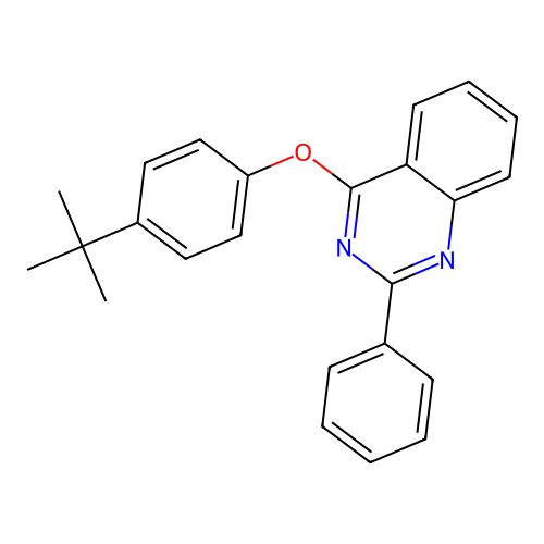 4-(4-Tert-butylphenoxy)-2-phenylquinazoline structure
