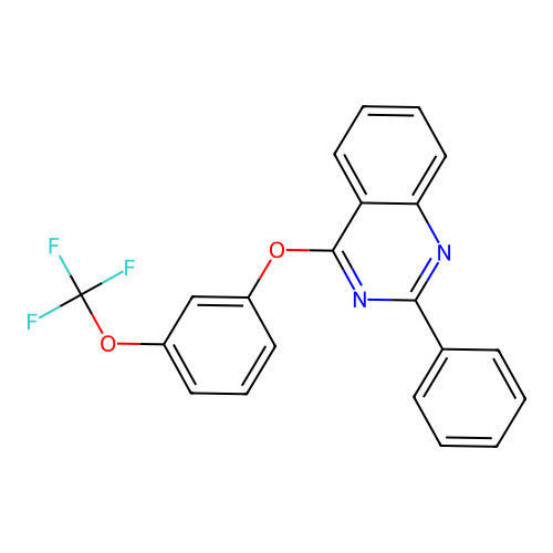 2-Phenyl-4-[3-(trifluoromethoxy)phenoxy]quinazoline structure